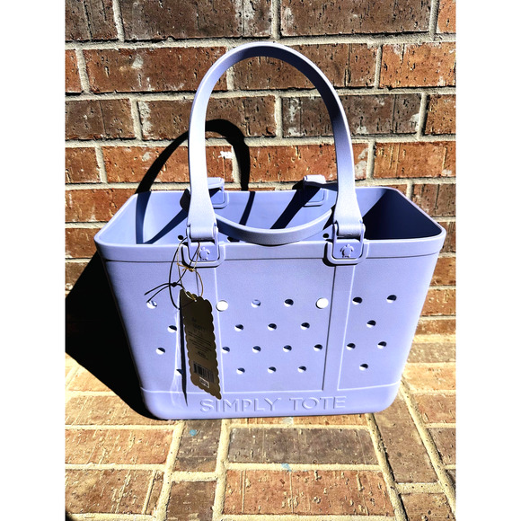 Simply Southern Women's Light Purple Waterproof Tote Handbag NWT - Picture 1 of 5
